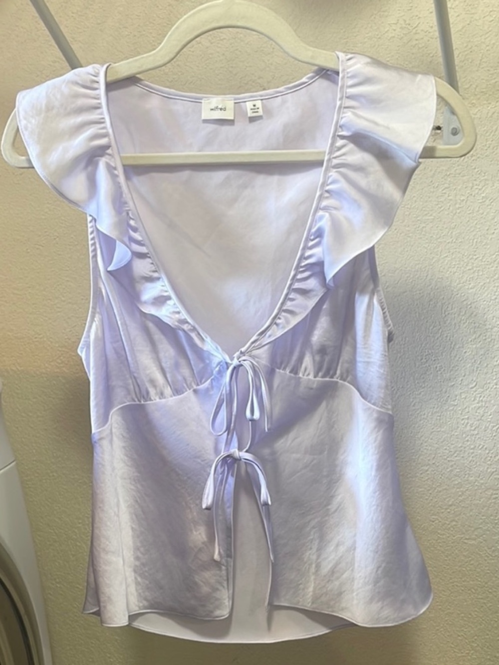 Aritzia Wilfred Tonka Satin Blouse